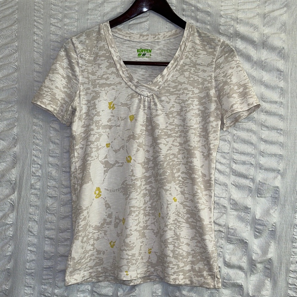 Koppen Floral Burnout Top